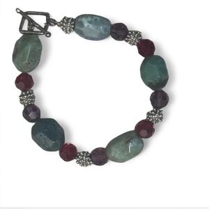 Vintage Handmade Multicolor Beaded‎ Bracelet